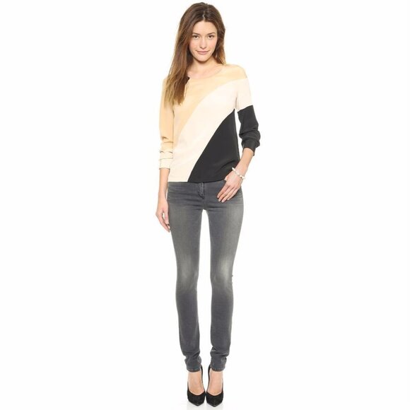 Sz0 Diane von Furstenberg Seraphina 100% Silk Long Sleeve Blouse - Runs large - Picture 13 of 14